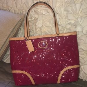 Pink Leather Coach Purse